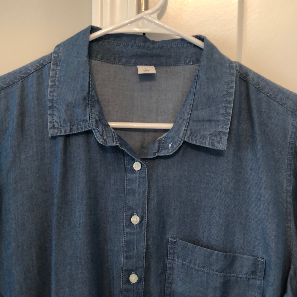 Old Navy chambray shirt dress